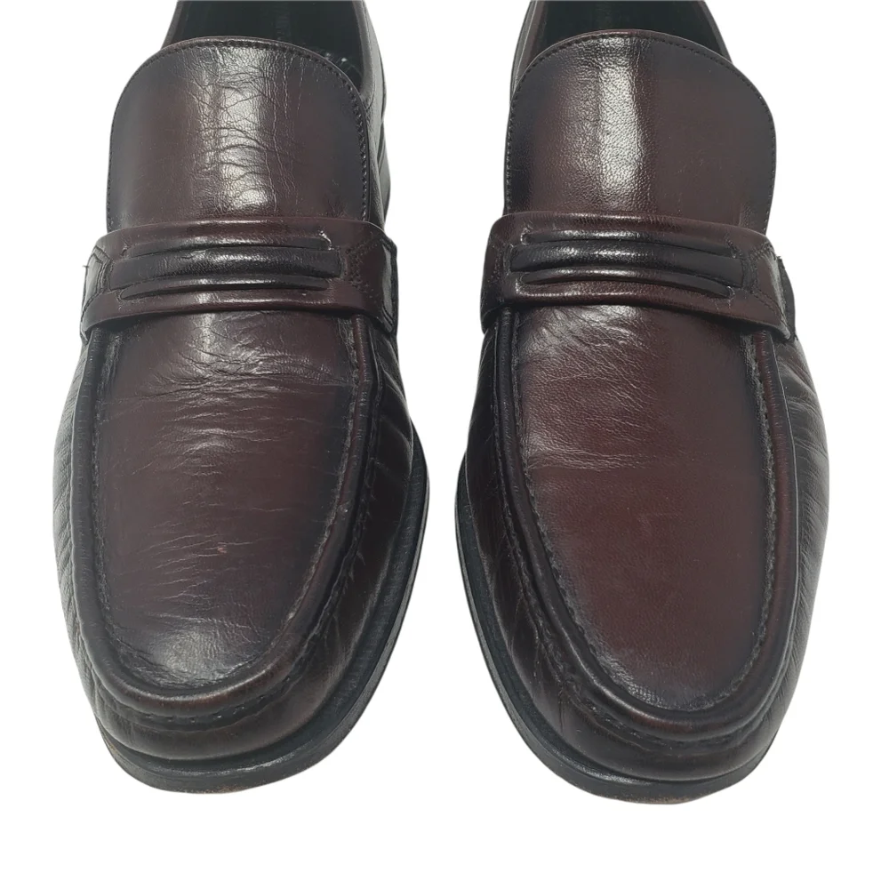 Florsheim Dark Brown Leather Loafers Size‎ 9.5 Leather Uppers and Soles